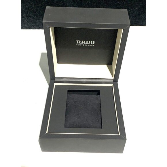 Rado Watch Box Presentation Black White Cardboard Gift Empty With Booklet - Picture 3 of 10